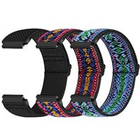 Yunshare Quick Release Watch Strap 22mm 20mm 19mm 18mm, Elastic Nylon Watch Bands Women Men for Sams