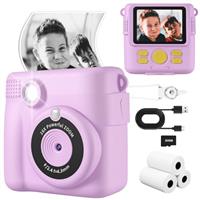 Instant Print Camera, Kids Camera Digital Camera 1080P HD Photo and Video Recording with 32G SD Card