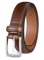 Milorde Men's Genuine Leather Dress Belt, Handmade, 100% Cow Leather, Fashion & Classic Designs for Work Business and Casual
