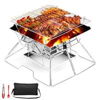 Outdoor Fire Pit, Garden Patio Heater Charcoal Log Wood Burner, Steel Fire Bowl for BBQ Camping Picnic Diameter 60 cm
