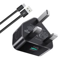 USB C Plug for Apple iPhone 16 15 14 13 12 11 Pro Max Plus X XS XR 8, SE 2020, Pad Pro Air Mini, USBC Fast Charger Type C Power Charging Head Adapter Charge Wall PD UK