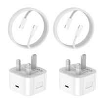 Fast Charger Plug And Cable for iPhone 16 [MFi Certified] 3 Pack 20W USB C Charger With 6FT USB C Cable Compatible iPhone 16/16 Pro/16 Pro Max/15/15 Plus/15 Pro/15 Pro Max, iPad Pro/Air/Mini
