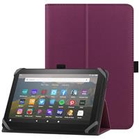 HoYiXi Universal Case for 7-8 inch Tablet Fire HD 8 2020/2022 & Fire HD 8 Plus 2020/2022 with Stand Folio and Hand Strap Protective Cover for 7"-8" Samsung Lenovo Android Tablet - Black