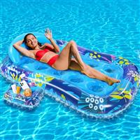 Gontence Inflatable Pool - 2-Person Lilo Pool Inflatables - Portable Pool Inflatables - Inflatable Pool Floats For Kids Adults - Pool Lounger - Water Hammock Pool Float Pool Hammock