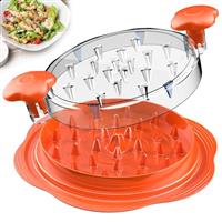 Chicken Shredder Large Chicken Breast Shredder Tool Twist with Brush&Fork, Visible Meat Shredder Machine, Anti-Slip Strip, Ergonomic Handle, BPA Free, Pork Beef Chicken(Matcha)