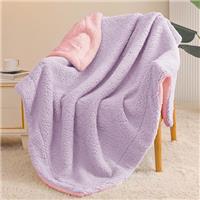 Exclusivo Mezcla Reversible Sherpa Fleece Throw Blanket for