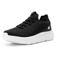 FitVille Men's Extra Wide Slip On Shoes Casual Lightweight Non-Slip Breathable Mens Trainers Wide Fit Slip on Shoes for Men