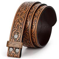 BELTROAD Western Leather Belt Strap for Men Women Cowboy Cowgirl Leather Mens Belts for Jeans Birthday Christmas Belt Gifts