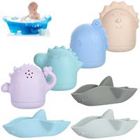 Baby Bath Toys for 1-3 Year Olds, Silicone Mold Free Bath Toys Toddler Sensory Educational Toys