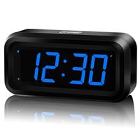 KWANWA Cordless Digital LED Alarm Clock With Big 1.2'' LED Time Display,AA Battery Operated Only,Can