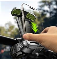 LISEN Bike Phone Holder - [Silicone Pro+] Bicycle Phone Holder for Bikes, [Off-Road & City] Motorbike Phone Mount E-Scooter, Mountain Bike Accessories for iPhone 16, 4.7''-7.0'' Mobile Phones