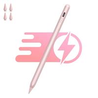 Stylus Pen for iPad Pen 5-10Mins Fast Charging, Stylus Pen Compatible with Apple Pencil for 2018-2023 iPad Drawing Writing, Anti-Palm Mis-Touch, Tilt Sensitivity, Magnetic Design