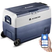 AAOBOSI Car Fridge, Camping Fridge, WIFI APP Control, -20C-20C Portable Freezer 12/24V DC and 100-240V AC for Campervan, Driving, Travel, RV, Outdoor, Picnic