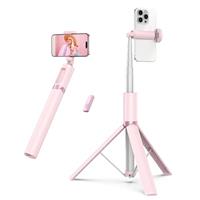ATUMTEK 1.4m Selfie Stick Tripod, All-in-one Extendable Aluminum Phone Tripod with Rechargeable Bluetooth Remote for iPhone, Samsung, Google, LG, Sony and More, Fitting 4.7-7 inch Smartphones
