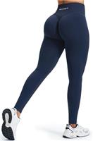 JOYSPELS Seamless Gym Leggings for Women - High Waisted Ruched Scrunch Bums Lifting Activewear Leggings Workout Running Sports Womens Yoga Pants