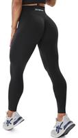JOYSPELS Seamless Gym Leggings for Women - High Waisted Ruched Scrunch Bums Lifting Activewear Leggings Workout Running Sports Womens Yoga Pants