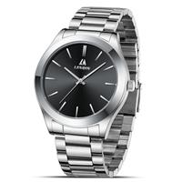 LN LENQIN Mens Watches Stainless Steel Watches Men Analog Quartz Watch 30M Waterproof Mens Wristwatches Business Designer Watch