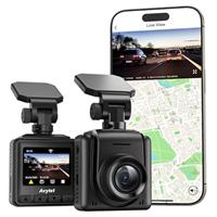 Dash Cam WiFi 2K, Support External GPS, Car Camera with APP, Front Dash Camera for Cars, Mini Dashcams with Night Vision, 24 Hours Parking Monitor, G-Sensor