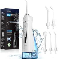 COSLUS Water Dental Flosser for Teeth Cordless Portable Oral Irrigator 300ML