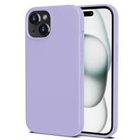 TIIXXA Silicone Case for iPhone 15 Pro Max Case,Soft Ultra Slim Protective Shockproof Liquid Silicone Phone Case, Anti-Scratch Microfiber Lining, 6.7" Lilac