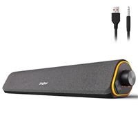 SOULION PC Speakers, Bluetooth & 3.5 mm Computer Speakers USB Powered, Colorful Lights Soundbar with Button, Stereo Surround Soundbar for PC, Desktop, Laptop