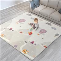 scoosh Foldable Rug Activity Rug Mat - Double-Sided, Reversible, Waterproof, Ideal for Picnics, and Quality Family Bonding