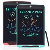 2 Pack LCD Writing Tablet, 12 Inch Colorful Digital ewriter