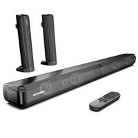 ULTIMEA 2.2ch Sound Bars for TV, Peak Power 100W, App, 2-in-1 Detachable Bluetooth 5.3 Soundbar, 3 EQ Modes, Bass Adjustable for TV Speakers, ARC/Optical/Aux/Wall Mount, Apollo S40 Pro 2025 Version