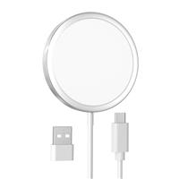 MagEase Magnetic Wireless Charger, 15W Wireless Charger Mag-Safe Compatible with iPhone 16/15/14/13/12 Series and AirPods 4/3/2/Pro