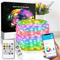 Item Emporium 5V IP65 USB Bluetooth Smart App Remote Dream Color RGBIC Rope Indoor Outdoor Christmas Tree LED Strip String Lights
