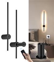 Aanyhoh Battery Operated Wall Lights Indoor, USB-C Rechargeable Wall Light with Remote Control