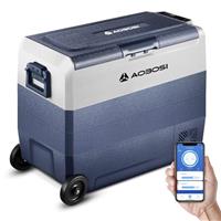 AAOBOSI Car Fridge, Camping Fridge, WIFI APP Control, -20C-20C Portable Freezer 12/24V DC and 100-240V AC for Campervan, Driving, Travel, RV, Outdoor, Picnic