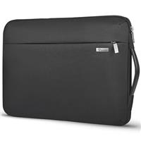 Voova Laptop sleeve Case Bag 13-17 Inch Waterproof Laptop Case with Multiple Compartment Soft Foam Laptop Sleeve Computer Case Briefcase Black/Grey