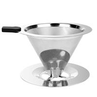 Vicloon Stainless Steel Pour Over Coffee Maker - Paperless Drip Cup, Slow Coffee Filter for Single Cup Brew