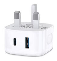 USB C Plug for Apple iPhone 16 15 14 13 12 11 Pro Max Plus X XS XR 8, SE 2020, Pad Pro Air Mini, USBC Fast Charger Type C Power Charging Head Adapter Charge Wall PD UK