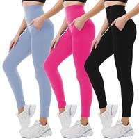 SINOPHANT High Waisted Leggings with Pockets Women, Buttery Soft Elastic Opaque Tummy Control Stretchy Yoga Pants Trousers