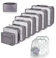 Packing Cubes for Suitcase 10 Sizes Suitcase Organizer Bags 10 Pcs Compression Packing Cubes