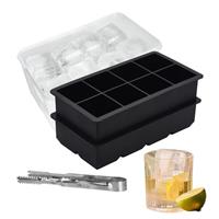 Extra Large Silicone Ice Cube Tray with Container, Large Ice