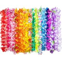 JOYIN Hawaiian Garland Flower Lei Bulk, Tropical Flower Lei Hawaiian Lei Beach Hawaii Luau Party Favors Decoration Birthday Party Supplies(3 Dozen)