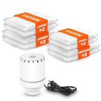 Vacuum Storage Bags with Electric Air Pump, Storage Bags, Vacuum Bags for Clothes, Blanket,Pillows, Comforters,Travel, Moving