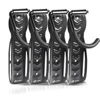 VOUNOT 4-Pack Bike Hooks for Wall, Heavy-Duty Bike Storage Rack, Wall Mount Bicycle Hanger & Holder for Indoor/Garage, Easy Installation