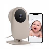 nooie 2K Smart Baby Monitor with Crying Detection and SD Card,Video Baby Cam and Audio Night Vision Motion and Sound Detection WiFi Camera for Nanny Monitoring,Works with Alexa