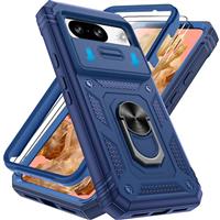 Pilaru 3 in 1 for Pixel Series Case with 2 Screen Protector & Kickstand Ring & Camera Cover Military Grade Drop Shockproof Protection [360 Full Body] Case for Google Pixel