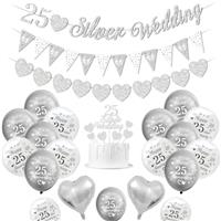 KISPATTI Wedding Decorations, Happy Anniversary Balloons, Heart Balloons, Wedding Cake Topper