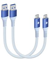 CONMDEX 2Pack USB C Cable UP to 10Gbps USB C 3.1 Gen2 USB A Android Auto Cable 3.1A Fast Charging Sy