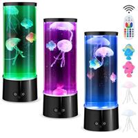 YISITONG Jellyfish Lava Lamp, Jellyfish Aquarium Light Mood Lighting with 17 Colour Changing, 4 Modes Lighting for Decor Home Office Relax Night Light Great Gifts for Kid