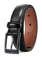 CHAOREN Leather Belts for Men - Mens Leather Belts 1 1/8" for Suits - Fashion Designs for Business Dress and Casual Jeans