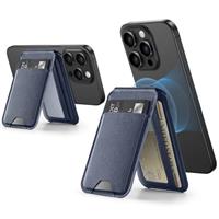 ESR for MagSafe Wallet, 5 Card Holder, Magnetic Wallet with Adjustable Stand, Secure Grip Finger Loop, for iPhone 16/15/14/13/12, Not 13/12 mini, Not Find My Compatible, Dark-Blue