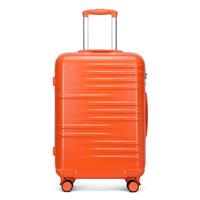 British Traveller Suitcase Lightweight Hand Luggage Suitcase Hard Shell Carry On with 4 Spinner Wheels TSA Lock