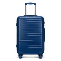 British Traveller Suitcase Lightweight Hand Luggage Suitcase Hard Shell Carry On with 4 Spinner Wheels TSA Lock